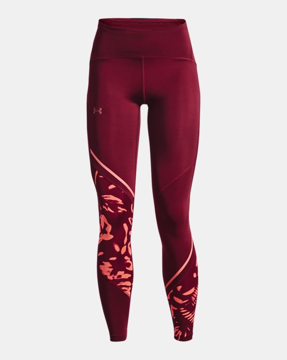 Women's UA Fly Fast 2.0 Print Tights in Red image number 6